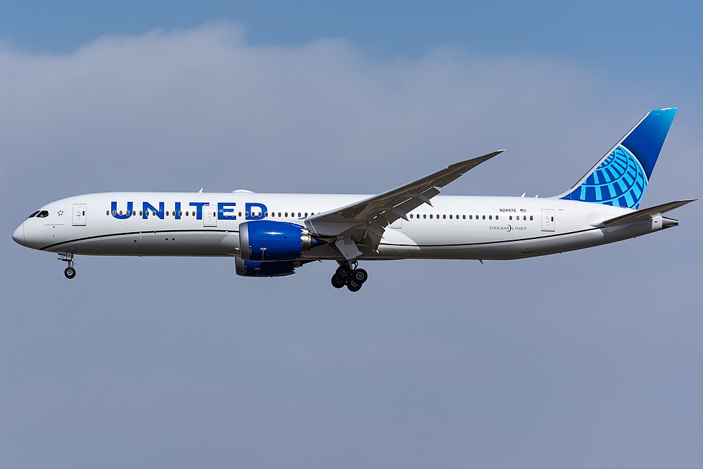Imagen de archivo de un avión de United Airlines.